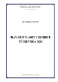 Phần mềm Ngsoft Chemdict - từ điển Hóa học - Phạm Trọng Nguyễn