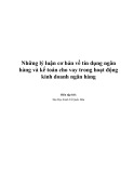 Tài liệu Những lý luận cơ bản về tín dụng ngân hàng và kế toán cho vay trong hoạt động kinh doanh ngân hàng - ĐH Kinh tế Quốc dân