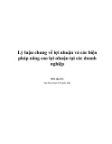 Tài liệu Lý luận chung về lợi nhuận và các biện pháp nâng cao lợi nhuận tại các doanh nghiệp - ĐH Kinh tế Quốc dân