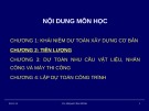 Bài giảng Lập dự toán xây dựng: Chương 2 - GV. Phạm Văn Dũng