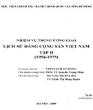 Lịch sử Đảng Cộng sản Việt Nam tập II (1954-1975) - Báo cáo kết quả nghiên cứu, biên soạn công trình nhiệm vụ Trung ương giao: Phần 2