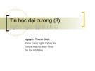 Bài giảng Tin học đại cương: Ngôn ngữ lập trình C - Nguyễn Thanh Bình