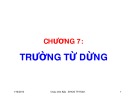 Bài giảng Trường điện từ: Chương 7 - Châu Văn Bảo (ĐH Công nghiệp TP.HCM)