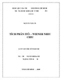 Luận văn Thạc sĩ Toán học: Tích phân Itô - Wiener nhiều chiều