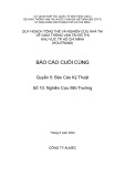 Quy hoạch Tổng thể và Nghiên cứu khả thi về GTVT Đô thị TP.HCM (HOUTRANS) - Báo cáo cuối cùng - Quyển 5: Báo cáo kỹ thuật - Số 10: Nghiên cứu môi trường