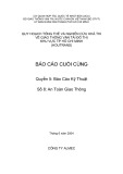 Quy hoạch Tổng thể và Nghiên cứu khả thi về GTVT Đô thị TP.HCM (HOUTRANS) - Báo cáo cuối cùng - Quyển 5: Báo cáo kỹ thuật - Số 8: An toàn giao thông