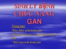 Bài giảng Sinh lý bệnh chức năng gan