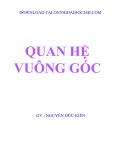 Quan hệ vuông góc - GV. Nguyễn Đức Kiên