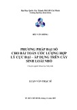 Luận văn Thạc sĩ Khoa học máy tính: Phương pháp đại số cho bài toán ước lượng hợp lý cực đại - Áp dụng trên cây sinh loài nhỏ