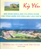 Các tỉnh miền núi phía Bắc Kỷ yếu Hội nghị khoa học và công nghệ lần thứ X: Phần 2