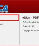 Hướng dẫn cài đặt, sử dụng phần mềm Vsign - PDF phiên bản 1.0