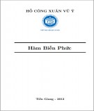 Giáo trình Hàm biến phức: Phần 1 - Hồ Công Xuân Vũ Ý