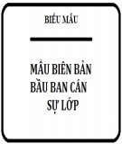 Biên bản bầu ban cán sự lớp