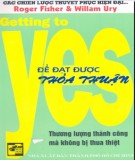 Getting to yes - Để đạt được thỏa thuận: Phần 1