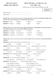 Đề thi thử THQG năm học 2014 - 2015 môn Tiếng Anh - Trường THPT Trần Phú (Mã đề thi 17)