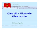 Bài giảng môn Sốt rét - Kí sinh trùng và côn trùng: Giun chỉ - giun xoắn, giun lạc chủ - TS. Nguyễn Ngọc San (Học viện quân y)