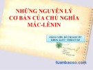 Bài giảng Những nguyên lý cơ bản của chủ nghĩa Mác-Lênin - Chương 2: Phép biện chứng duy vật - Đỗ Thị Nguyệt