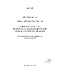 Đề tài nhánh của KY 01 - 04: Nghiên cứu sản xuất bộ sinh phẩm MAC-ELISA dùng cho chẩn đoán viêm não Nhật Bản