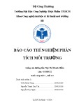 Báo cáo thực hành môn Thí nghiệm phân tích môi trường - Bài 4: Phân tích độ kiềm và sulfate trong nước