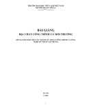 Bài giảng Địa chất công trình và môi trường - Chương I: Địa chất đại cương (ĐH Thủy lợi)