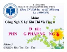 Bài thuyết trình môn Công nghệ xử lý khí thải và tiếng ồn: Phương pháp ngưng tụ