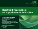 Bài giảng Hepatitis B Reactivation: A Largely Preventable Problem