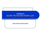 Bài giảng Quản trị và nhà quản trị - Chương 7: Quản trị nguồn nhân lực