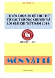 Tuyển chọn 30 đề thi thử từ các trường chuyên và lời giải chi tiết năm 2014 môn Vật lí - Ngô Tiến Đạt