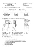 Mẫu đề môn Thiết kế hệ thống cơ điện tử (Đề 1) - ĐH Bách khoa Hà Nội