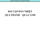 Bài tập dẫn nhiệt qua thanh – qua cánh - ĐH Bách khoa TP.HCM