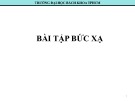 Bài tập bức xạ - ĐH Bách khoa TP.HCM