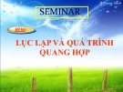 Bài thuyết trình: Lục lạp và quá trình quang hợp