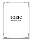 TOEIC sample test