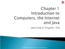 Java How to Program: Chapter 1 - Introduction to computers, the internet and Java