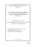 Báo cáo tổng hợp kết quả nghiên cứu đề tài khoa học cấp bộ năm 2007: Truyền thông đại chúng trong hệ thống tổ chức quyền lực chính trị ở các nước tư bản phát triển