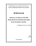 Đề tài: Nguồn lực và động lực phát triển trong nền kinh tế thị trường định hướng xã hội chủ nghĩa ở Việt Nam