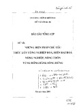 Báo cáo tổng hợp đề tài: Những biện pháp chủ yếu thúc đẩy công nghiệp hóa, hiện đại hóa nông nghiệp, nông thôn vùng đồng bằng sông Hồng