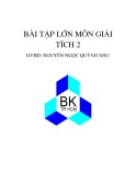 Bài tập lớn môn Giải tích 2