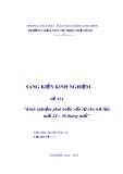 Sáng kiến kinh nghiệm: Kinh nghiệm phát triển vốn từ cho trẻ lứa tuổi 24 – 36 tháng tuổi