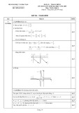 Đáp án - Thang điểm Kỳ thi tuyển sinh đại học năm 2009 môn Toán, khối A (Đáp án chính thức) - Bộ GD&ĐT