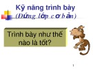 Kỹ năng trình bày (Đứng lớp cơ bản)