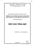 Báo cáo tổng hợp đề tài khoa học độc lập cấp nhà nước: Nghiên cứu thị trường lao động và định hướng nghề nghiệp của thanh niên Việt Nam hiện nay