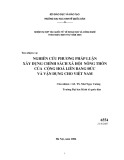 Nhiệm vụ: Nghiên cứu phương pháp luận xây dựng chính sách xã hội nông thôn của Cộng hòa liên bang Đức và vận dụng cho Việt Nam