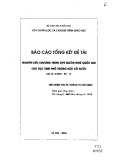 Báo cáo tổng kết đề tài: Nghiên cứu chương trình dạy học ngôn ngữ quốc gia cho học sinh phổ thông một số nước