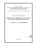 Báo cáo tổng kết đề tài: Nghiên cứu xác định đường cong chuẩn cho phép xác định pha định lượng