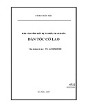 Báo cáo tổng kết dự án điều tra cơ bản: Dân tộc Cờ Lao