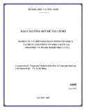 Báo cáo tổng kết đề tài cấp bộ: Nghiên cứu và triển khai mạng thông tin KH&CN tại Trung tâm Thông tin Khoa học và Công nghệ Quốc gia nhằm phục vụ doanh nghiệp nhỏ và vừa