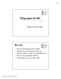 Bài giảng Tổng quan về HIV - TS.BS. Lê Thanh Toàn