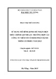 Tóm tắt Luận văn Thạc sĩ Quản trị kinh doanh: Sử dụng mô hình Jones để nhận diện điều chỉnh lợi nhuận: Trường hợp các công ty niêm yết ở Hose phát hành thêm cổ phiếu năm 2013