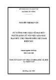 Tóm tắt Luận văn Thạc sĩ Khoa học Xã hội và Nhân văn: Tư tưởng Nho giáo về đạo đức người quân tử với việc giáo dục đạo đức cho thanh niên Việt Nam hiện nay